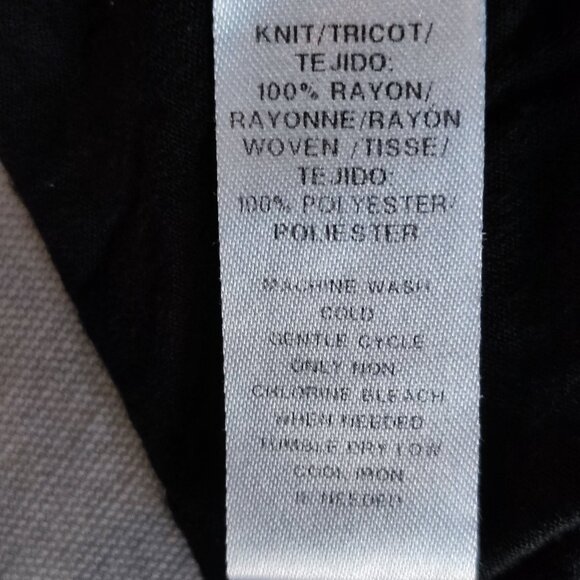 Loft blouse women's size M black lightweight rayon - Picture 6 of 10